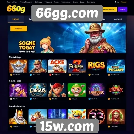 Explorando a interface do usuário do site 66gg.com